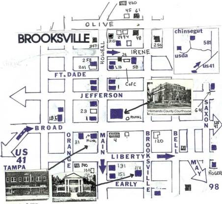 floridatraveler brooksvillemap