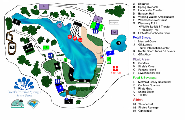 FLORIDATRAVELER Weeki-Wachee-Park-Map
