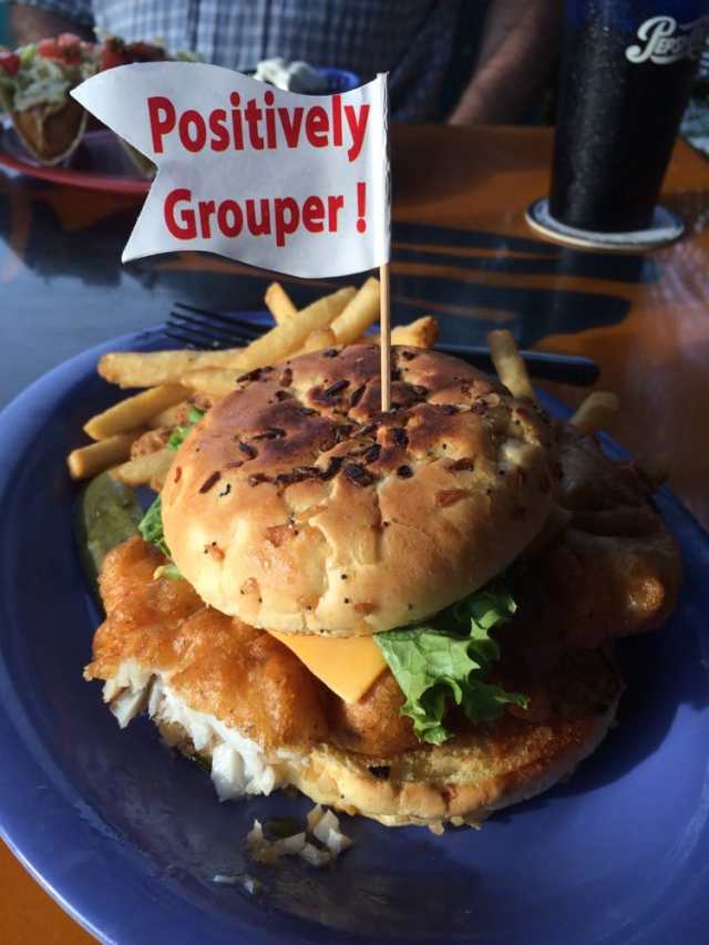 floridatraveler GROUPER SANDWICH at frenchys