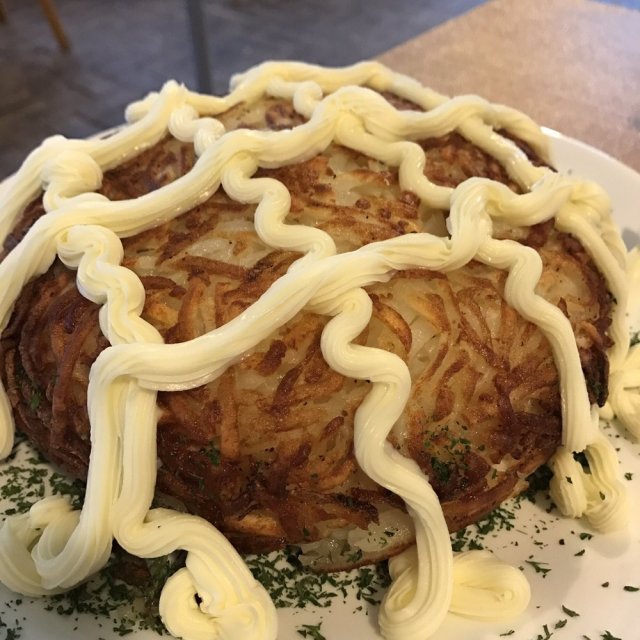 floridatraveler Mrs Potato chicken catipury rosti potato