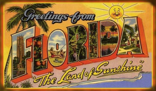 FLORIDATRAVELER the sunshine state postcard